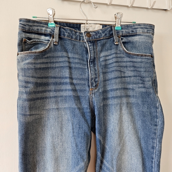 Abercrombie Super Skinny Ankle High Rise Denim Medium Wash Blue Jeans 31 12 - Picture 3 of 9